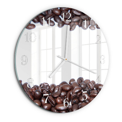 Ronde glazen klok Koffiebonen