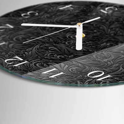 Ronde glazen klok Patroon