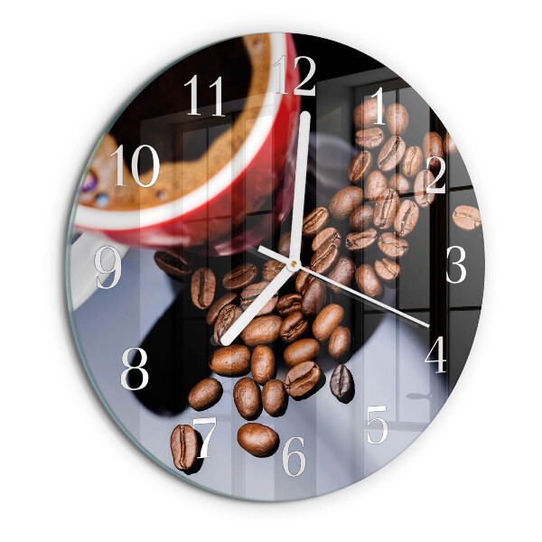 Ronde glazen klok Kopje koffie
