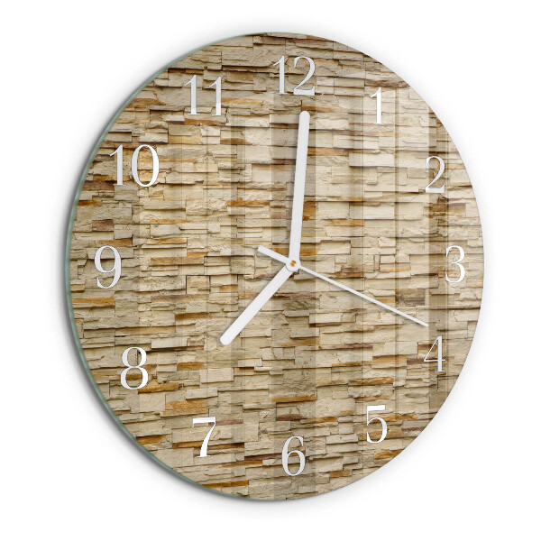 Ronde glazen klok Decoratieve steen