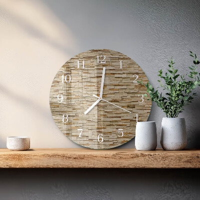 Ronde glazen klok Decoratieve steen