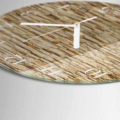 Ronde glazen klok Decoratieve steen