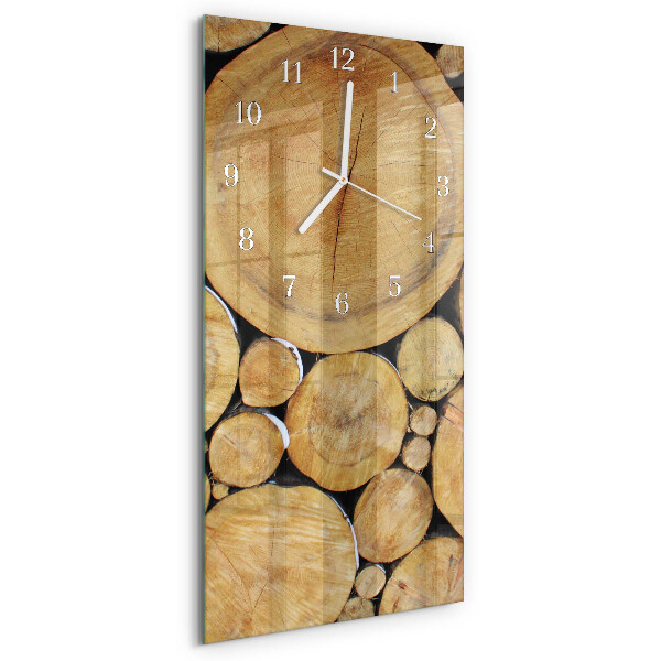 Glazen klok rechthoekige Hout