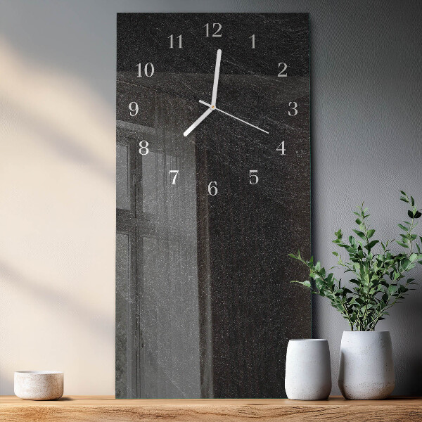 Glazen klok rechthoekige Marmer