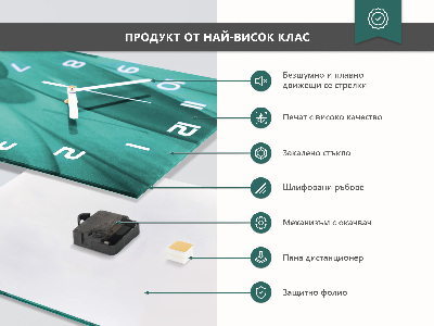 Glazen klok rechthoekige Beker
