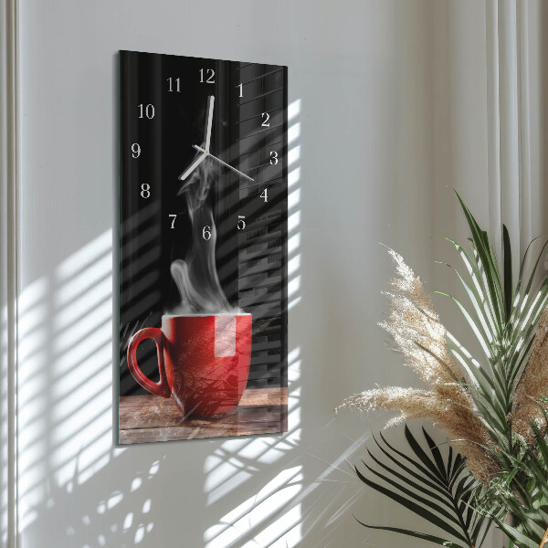 Glazen klok rechthoekige Kopje koffie