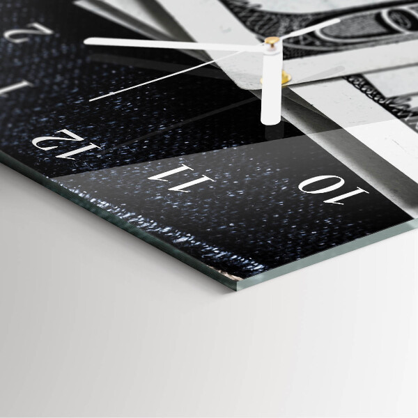 Glazen klok rechthoekige Bankbiljetten
