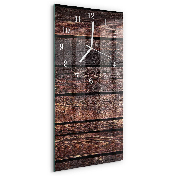 Glazen klok rechthoekige Hout