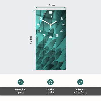 Glazen klok rechthoekige Bloemen