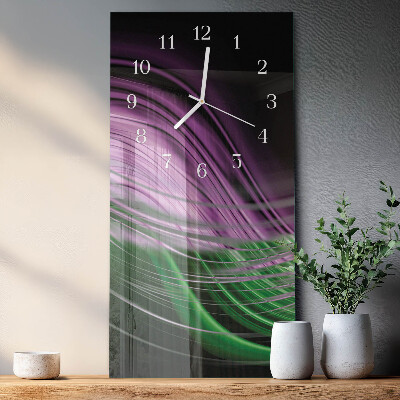 Glazen klok rechthoekige Abstracte kunst