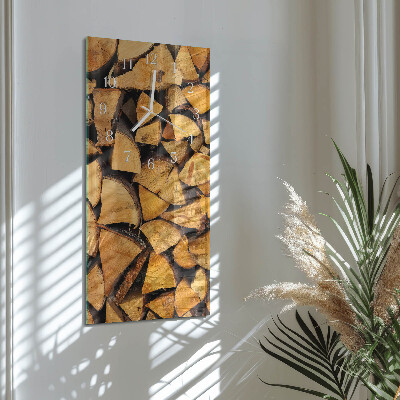 Glazen klok rechthoekige Hout