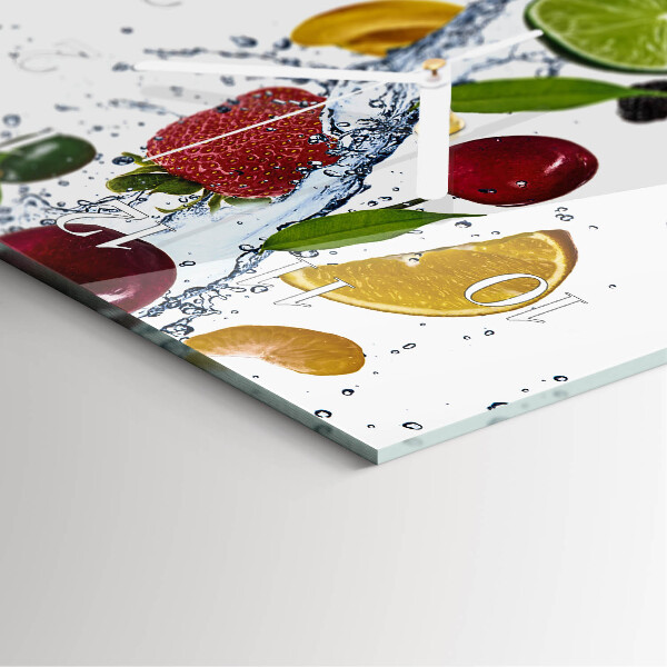 Glazen klok rechthoekige Fruit