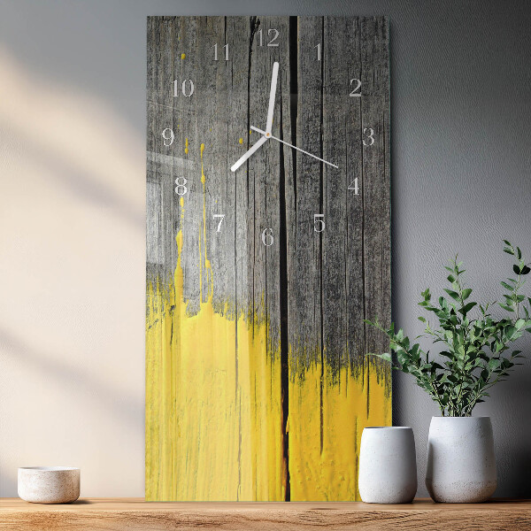 Glazen klok rechthoekige Houten plank