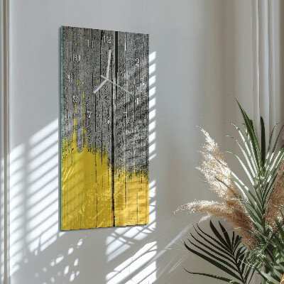 Glazen klok rechthoekige Houten plank
