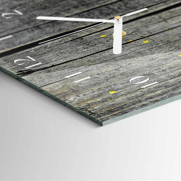 Glazen klok rechthoekige Houten plank