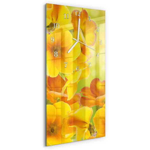 Glazen klok rechthoekige Bloemen