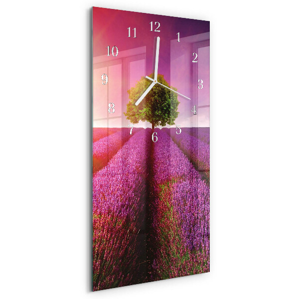 Glazen klok rechthoekige Lavendelboom