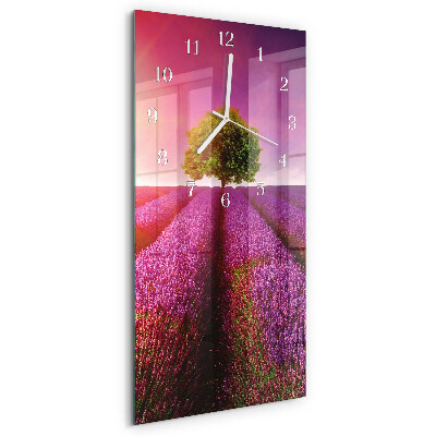 Glazen klok rechthoekige Lavendelboom