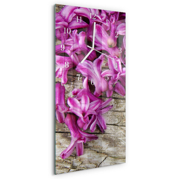 Glazen klok rechthoekige Bloemen