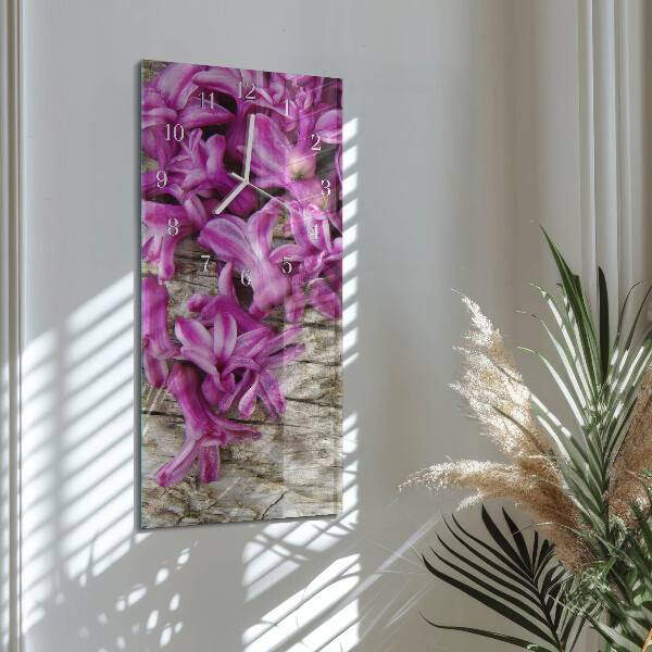 Glazen klok rechthoekige Bloemen