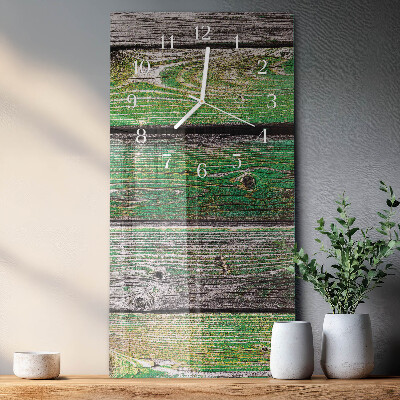 Glazen klok rechthoekige Houten planken