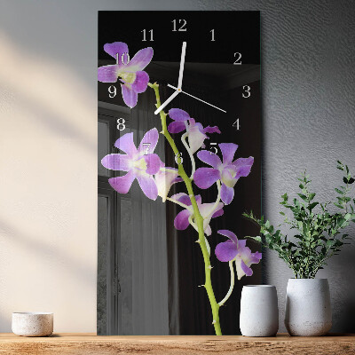 Glazen klok rechthoekige Bloemen