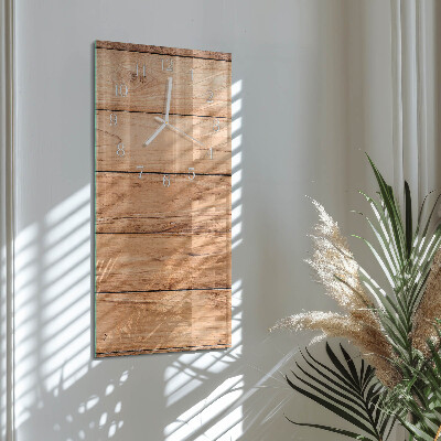 Glazen klok rechthoekige Houten panelen