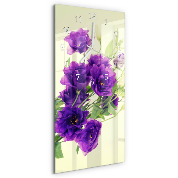 Glazen klok rechthoekige Bloemen