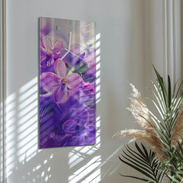 Glazen klok rechthoekige Bloemen