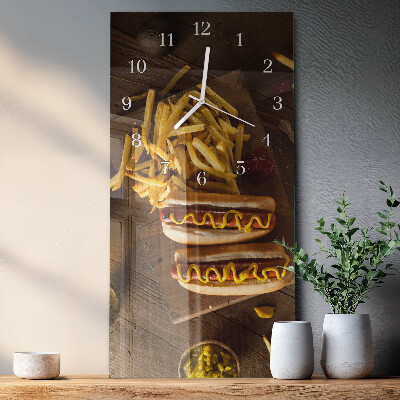 Glazen klok rechthoekige Fastfood