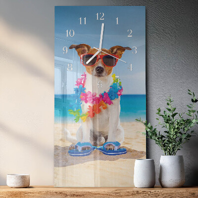 Glazen klok rechthoekige Hond