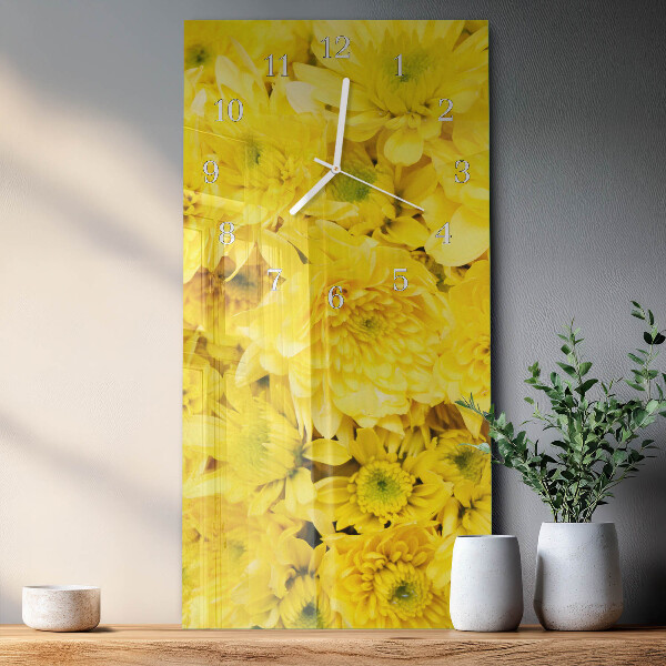 Glazen klok rechthoekige Bloemen