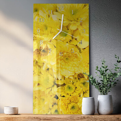 Glazen klok rechthoekige Bloemen