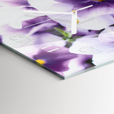 Glazen klok rechthoekige Bloemen