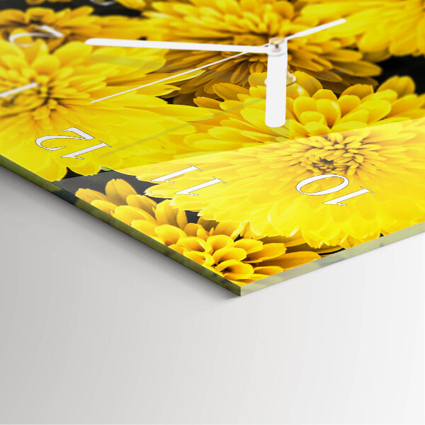 Glazen klok rechthoekige Bloemen