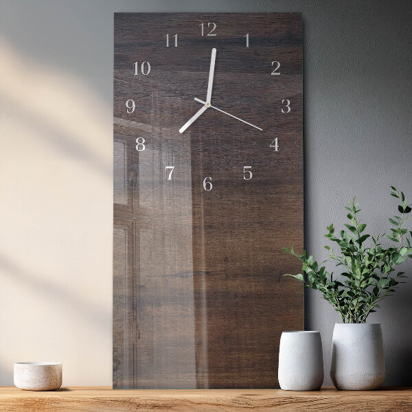 Glazen klok rechthoekige Houten plank