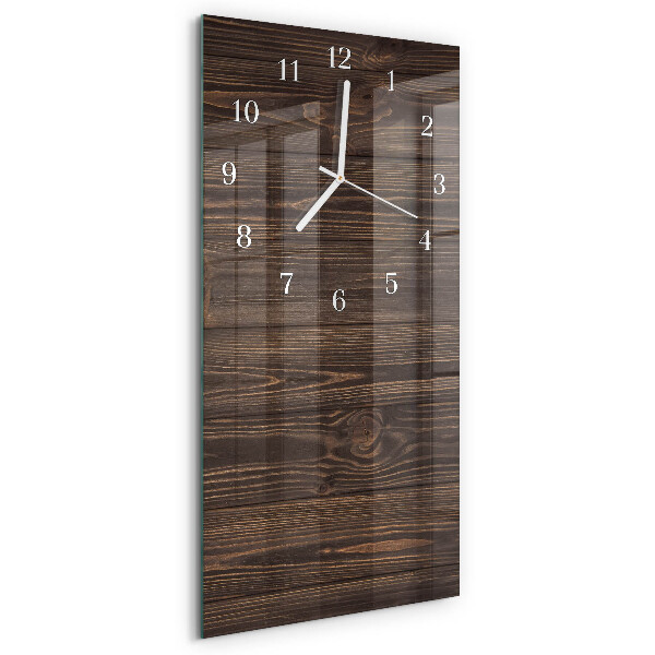 Glazen klok rechthoekige Hout