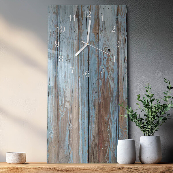 Glazen klok rechthoekige Hout