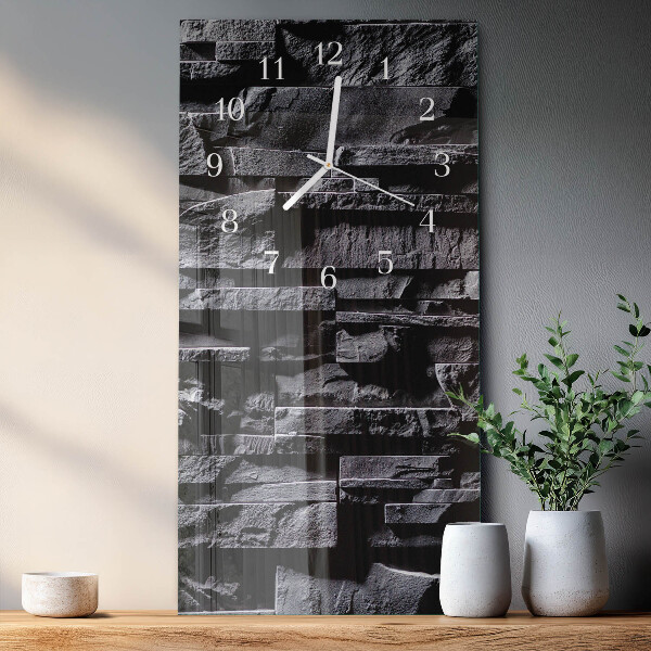 Glazen klok rechthoekige Stenen
