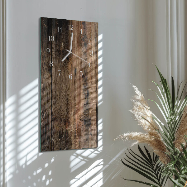 Glazen klok rechthoekige Hout