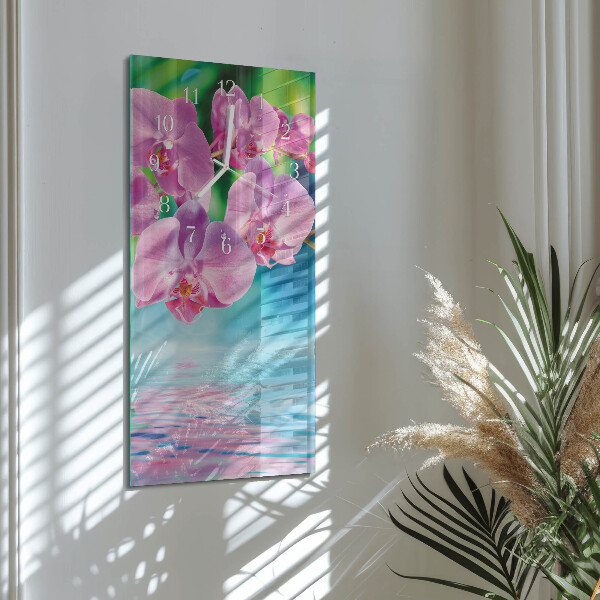 Glazen klok rechthoekige Orchideeën