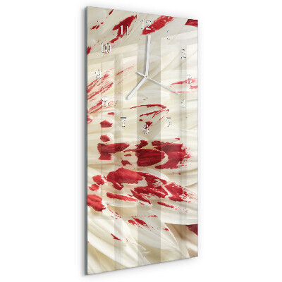 Glazen klok rechthoekige Bloem