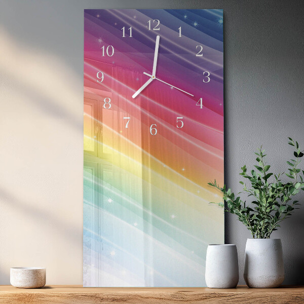 Glazen klok rechthoekige Regenboog