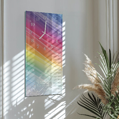 Glazen klok rechthoekige Regenboog