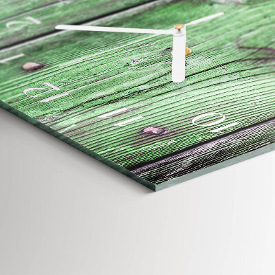 Glazen klok rechthoekige Houten plank