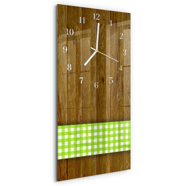 Glazen klok rechthoekige Houten tafel