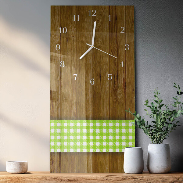 Glazen klok rechthoekige Houten tafel