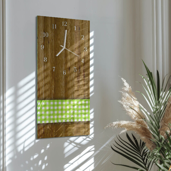 Glazen klok rechthoekige Houten tafel