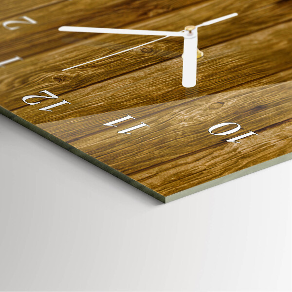 Glazen klok rechthoekige Houten tafel