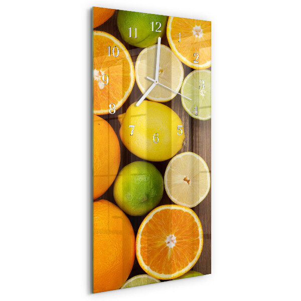 Glazen klok rechthoekige Fruit